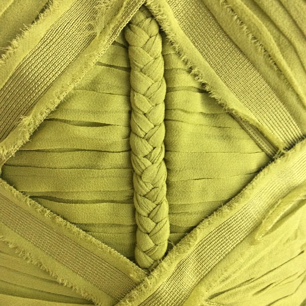 Herve Leger lemon lime chiffon bandage gown - Picture 4 of 8